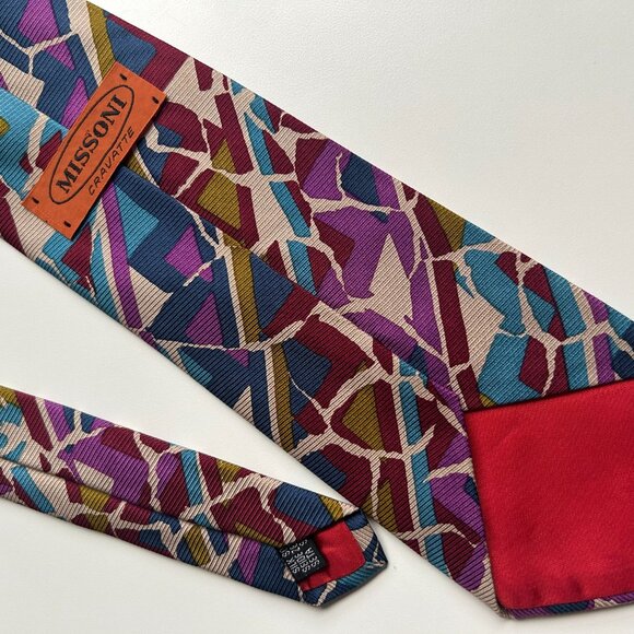 90s MISSONI Silk Tie - Picture 3 of 3